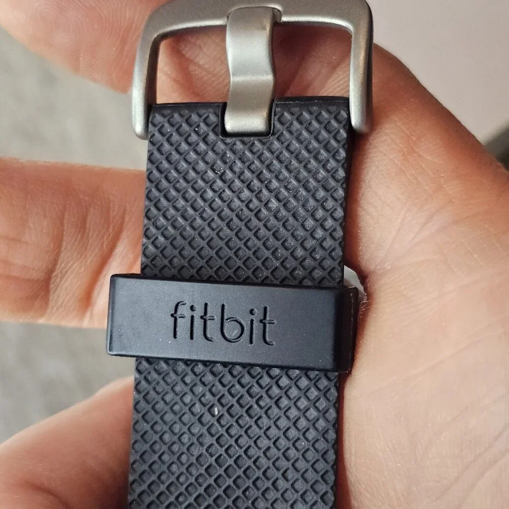 Fitbit Charge HR‎ Wireless Activity Wristband - Size Large - Black UNTESTED